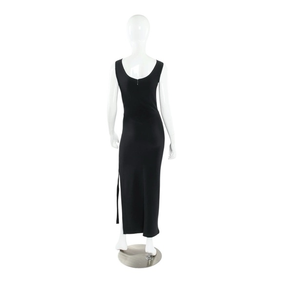 Cache Y2K Black Knit Bodycon Party Club Cruisewear Maxi Dress Women’s Small - Picture 10 of 16
